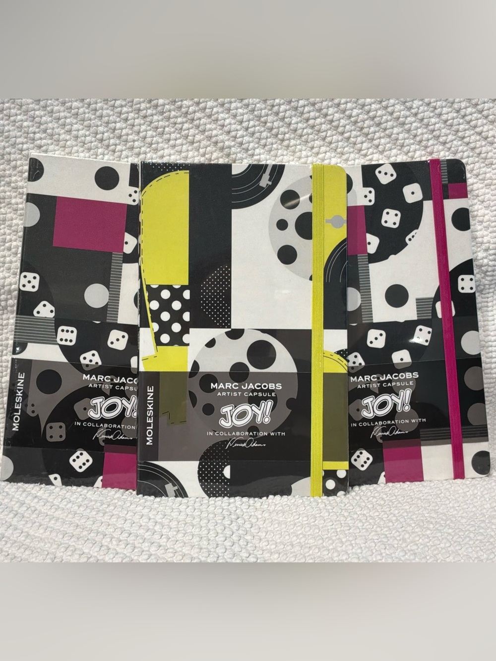 Moleskine x Marc Jacobs JOY! Artist Capsule lined Notebook! BUNDLE of 3!! ⭐️💟💟